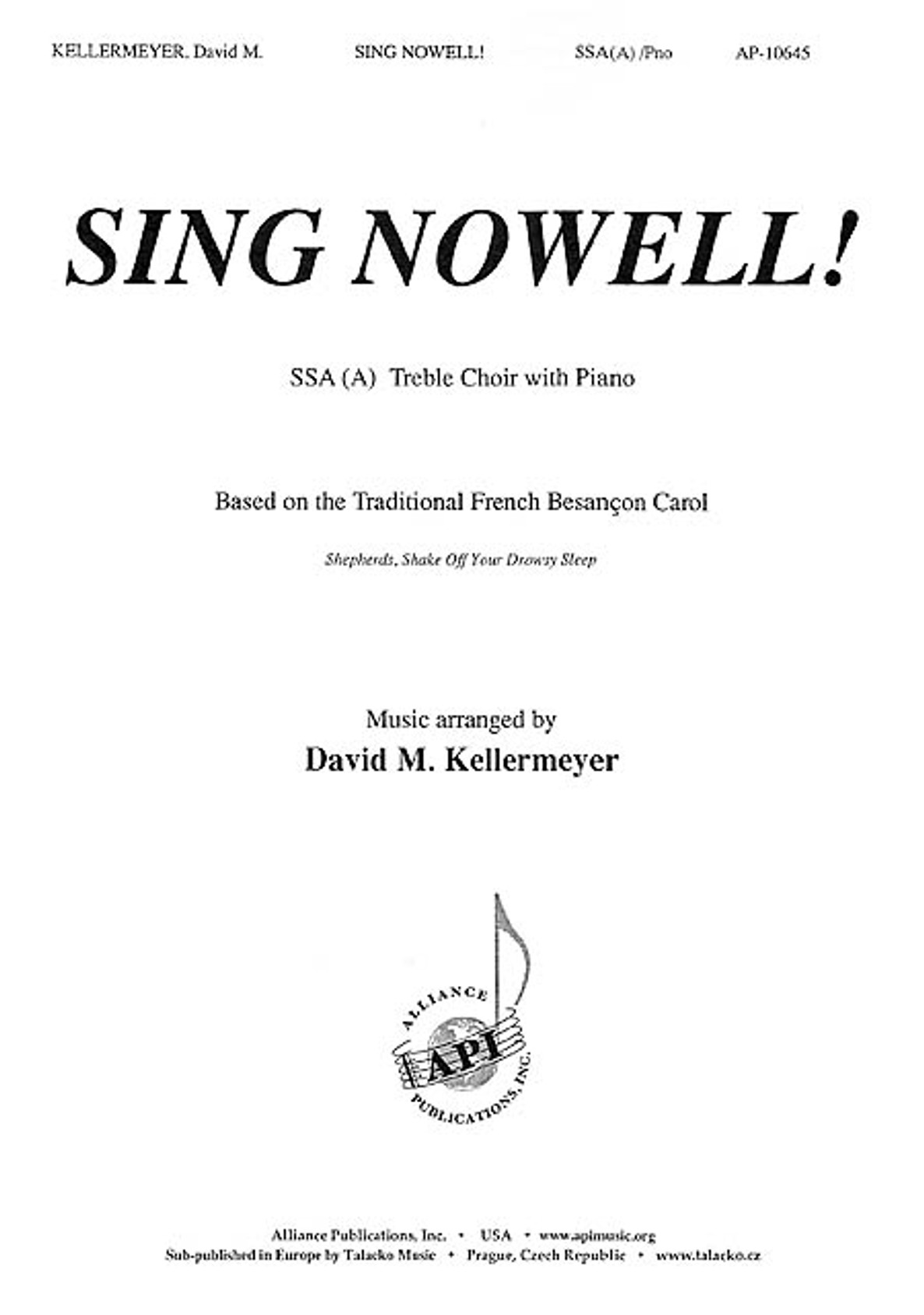 Product image for Sing Nowell! | Alliance Music Publications | SSA | My Worship Store