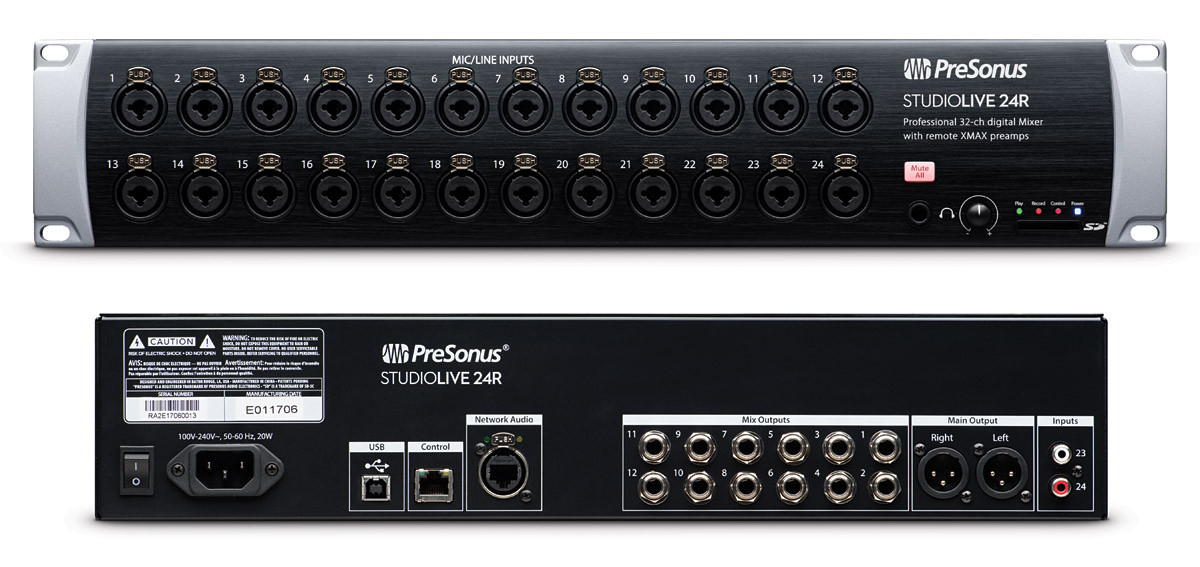 Product image for StudioLive 24R Rack Mixer | PreSonus |  | My Worship Store
