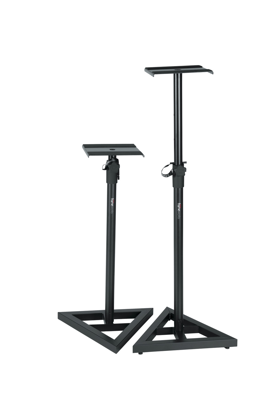 Product image for Frameworks Adjustable Studio Monitor Stands (pair) With Max Height Of 50 | Gator Cases |  | My Worship Store