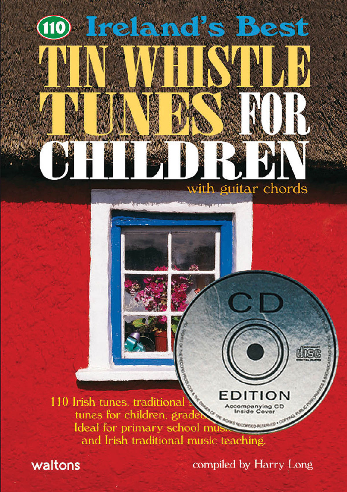 Product image for 110 Ireland's Best Tin Whistle Tunes for Children | Waltons Irish Music | Book/CD Pack | My Worship Store