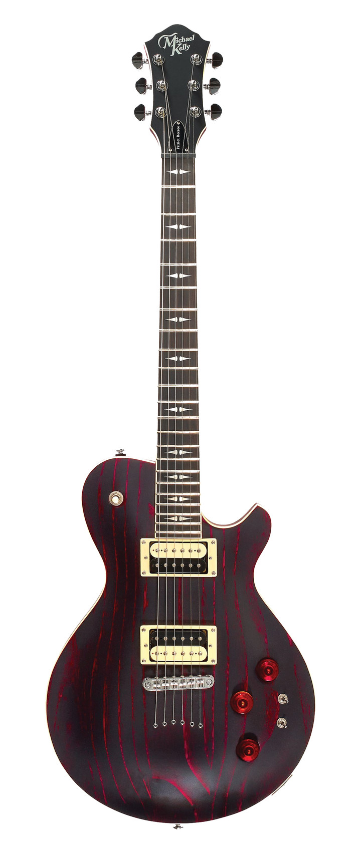 Product image for Patriot Decree SB Open Pore | Michael Kelly Guitar Co. | Cherry Red | My Worship Store
