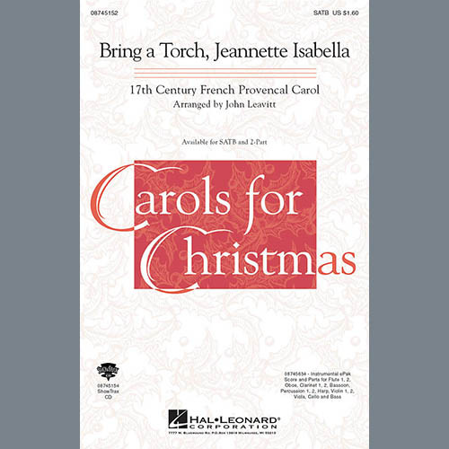 Bring a Torch, Jeanette Isabella - A Clarinet 2 | John Leavitt | Choral Instrumental Pak | Digital Sheet Music | My Worship Store
