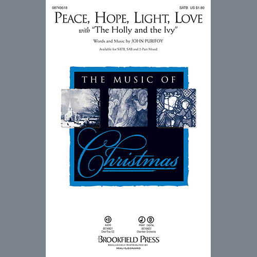 Peace, Hope, Light, Love (with The Holly And The Ivy) - Double Bass | Choral Instrumental Pak | Digital Sheet Music | My Worship Store