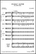 Product image for Stabat Mater | Novello | SATB | My Worship Store