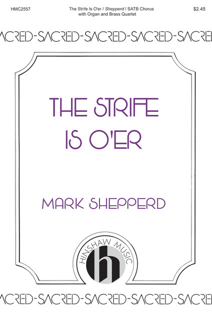 Product image for The Strife Is O'er | Hinshaw Music | SATB with Brass Quartet | My Worship Store Product image for The Strife Is O'er | Hinshaw Music | SATB with Brass Quartet | My Worship Store