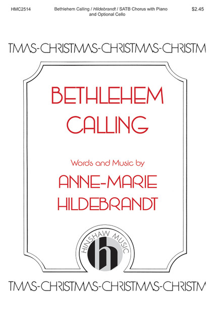 Product image for Bethlehem Calling | Hinshaw Music | SATB | My Worship Store
