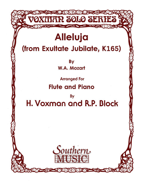 Product image for Alleluja (from Exultate Jubilate, K165) | Southern Music Co. | Flute | My Worship Store