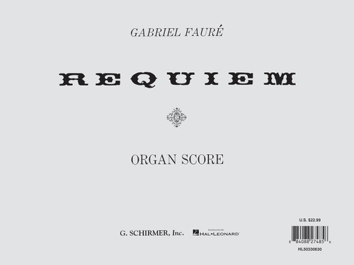 Product image for Requiem | G. Schirmer, Inc. | Organ Score | My Worship Store