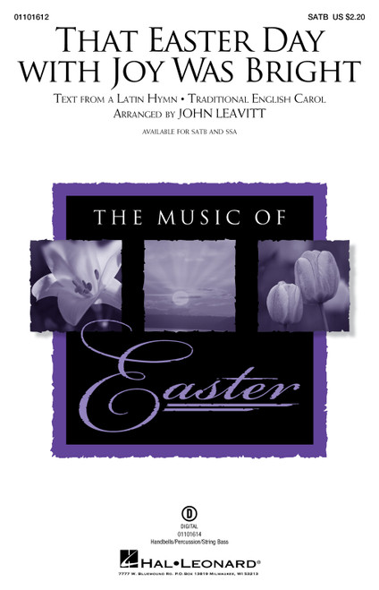 Product image for That Easter Day with Joy Was Bright | Hal Leonard Sacred | SATB | My Worship Store Product image for That Easter Day with Joy Was Bright | Hal Leonard Sacred | SATB | My Worship Store