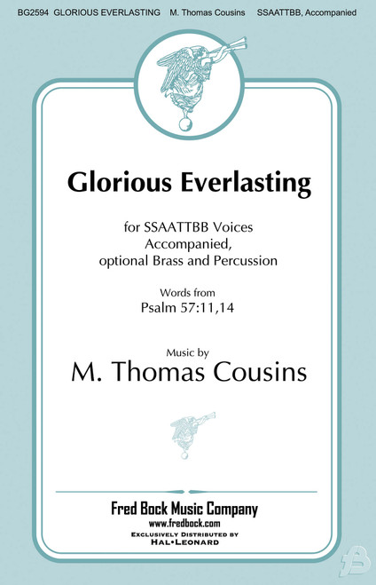 Product image for Glorious Everlasting | Fred Bock Music Company | Brass/Percussion | My Worship Store