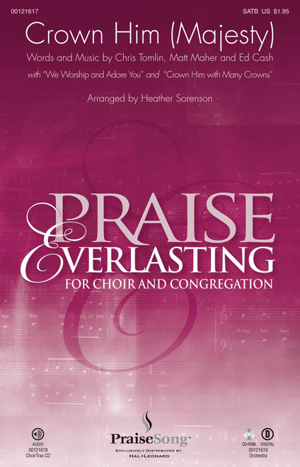 Product image for Crown Him (Majesty)(with We Worship and Adore You and Crown Him with Many Crowns) | PraiseSong | ChoirTrax CD | My Worship Store