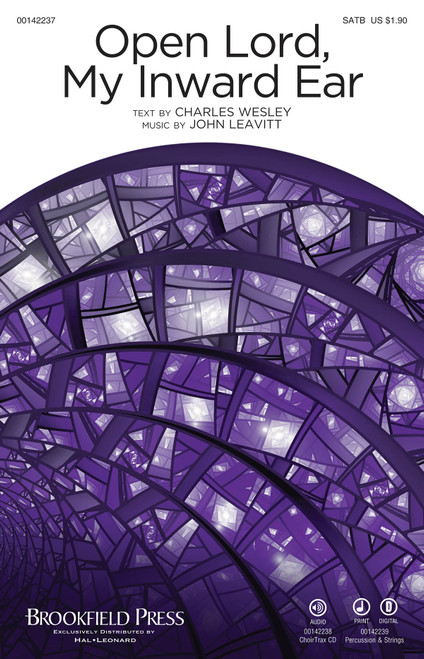 Product image for Open Lord, My Inward Ear | Brookfield Press | SATB | My Worship Store