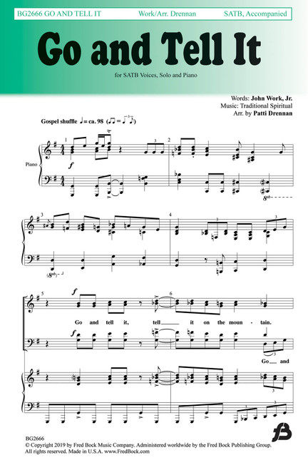 Product image for Go and Tell It | Fred Bock Music Company | SATB | My Worship Store