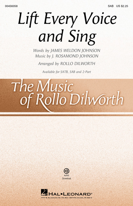 Product image for Lift Every Voice and Sing | Hal Leonard | SAB | My Worship Store Product image for Lift Every Voice and Sing | Hal Leonard | SAB | My Worship Store