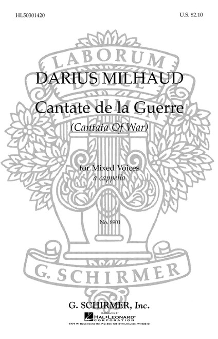 Product image for Cantate De La Guerre (Cantata of War) | Schirmer | SATB a cappella | My Worship Store