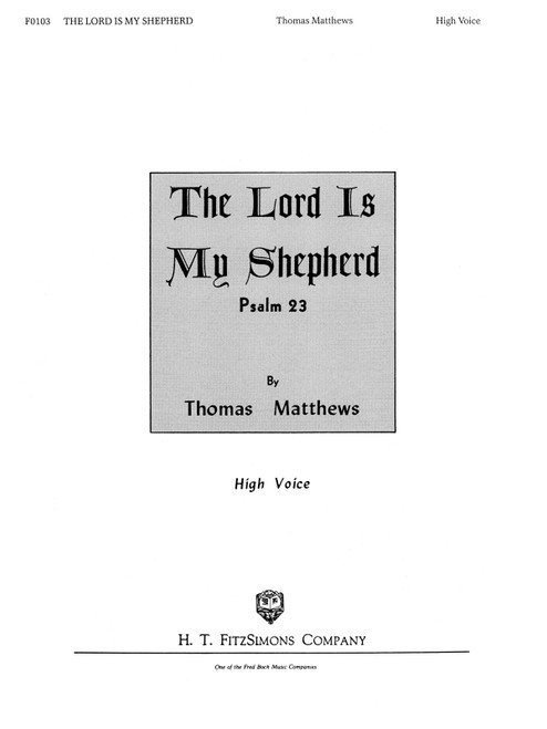 Product image for The Lord Is My Shepherd |  | High Voice | My Worship Store