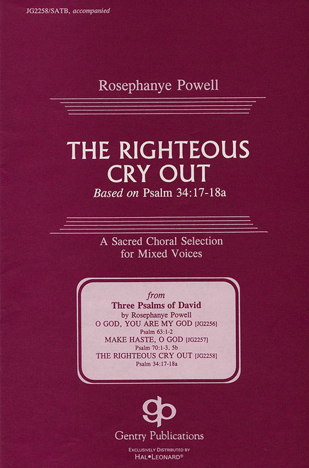 Product image for The Righteous Cry Out | Fred Bock Music Company | SATB | My Worship Store