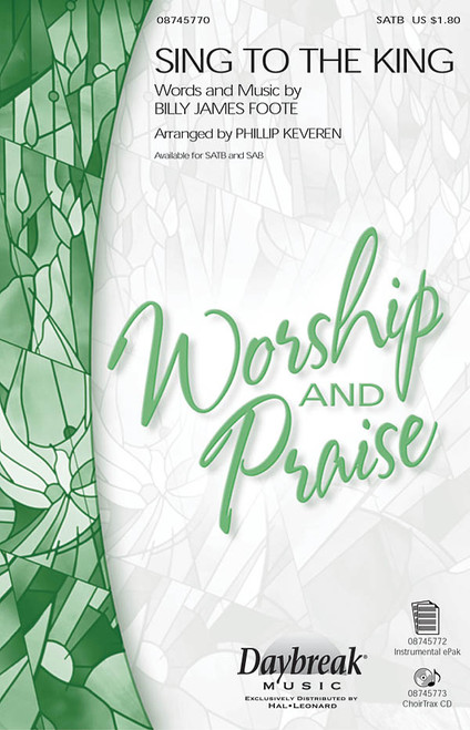 Product image for Sing to the King | Daybreak Music | SATB | My Worship Store