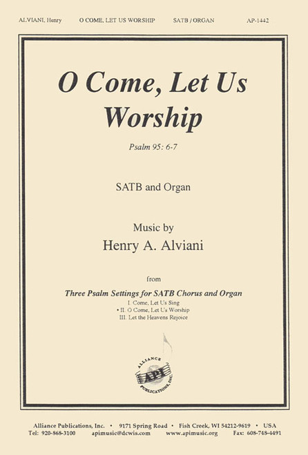 Product image for O Come, Let Us Worship | Alliance Music Publications | SATB/Organ | My Worship Store