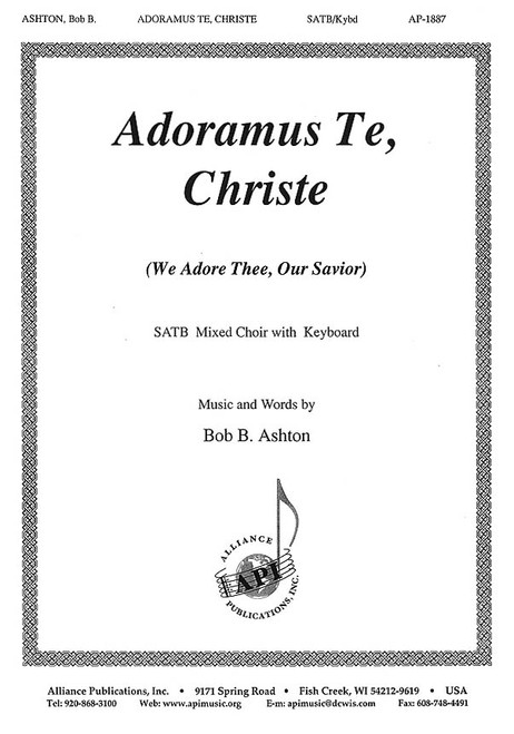 Product image for Adoramus Te, Christe | Alliance Music Publications | SATB | My Worship Store