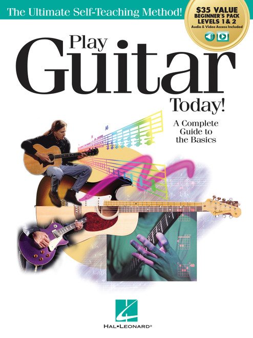 Product image for Play Guitar Today! All-in-One Beginner's Pack | Hal Leonard | All-in-One Beginner's Pack Book/Online Audio & Video | My Worship Store