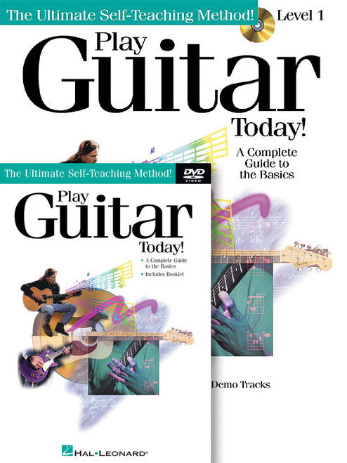 Product image for Play Guitar Today! Beginner's Pack | Hal Leonard | Level 1 Book/Online Audio + DVD | My Worship Store