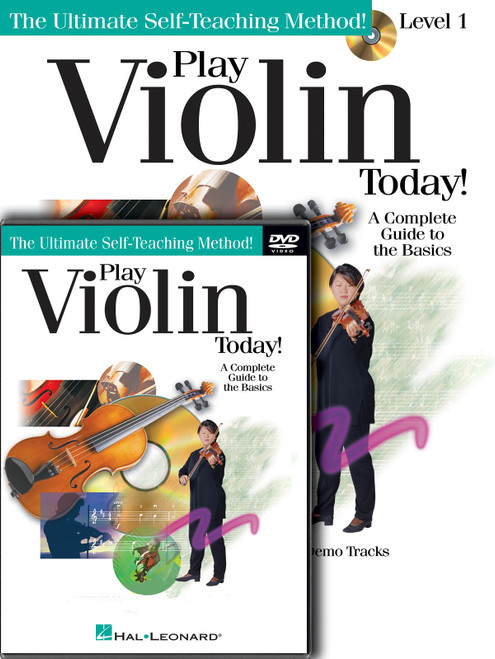 Product image for Play Violin Today! Beginner's Pack | Hal Leonard | Level 1 Book/Online Audio + DVD | My Worship Store