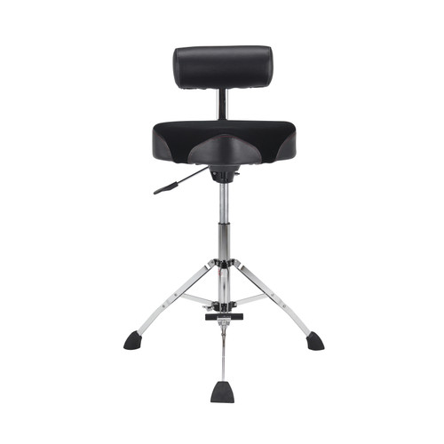 Product image for Gibraltar 9808HMTB Tall Hydraulic 16-inch Cordura Saddle Stool with Backrest and Footrest | Gibraltar |  | My Worship Store
