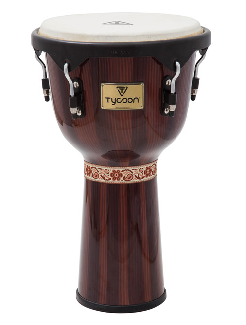 Product image for Artist Series Hand-Painted Brown Finish Djembe | Tycoon Percussion | 12 inch. | My Worship Store