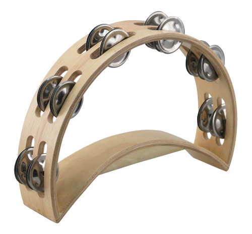 Product image for Deluxe Wooden Moon Tambourine | Tycoon Percussion |  | My Worship Store
