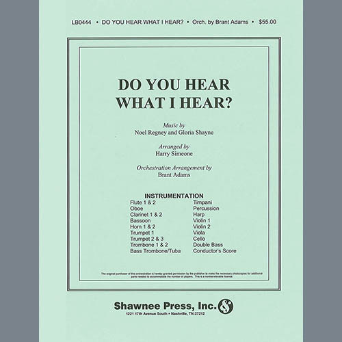 Product image for Do You Hear What I Hear? (Orchestration) (arr. Harry Simeone) - Bassoon | Choral Instrumental Pak | Digital Sheet Music | My Worship Store