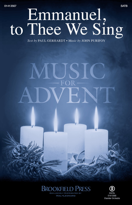 Product image for Emmanuel, To Thee We Sing | Brookfield Press | SATB | My Worship Store