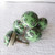 Ceramic Doorknob Green With White Leaves Ceramic Doorknob Green With White Leaves