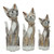 Bali Hand Carved Cat Set of 3 - Brown, White And Gold 35,30,25cm Bali Hand Carved Cat Set of 3 - Brown, White And Gold 35,30,25cm