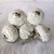 Ceramic Doorknob - White With Cream Flowers And Leaves Ceramic Doorknob - White With Cream Flowers And Leaves