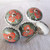 Ceramic Doorknob - Red Roses And Green Leaves Ceramic Doorknob - Red Roses And Green Leaves