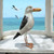Wood Seagull Standing - 25cm Wood Seagull Standing - 25cm