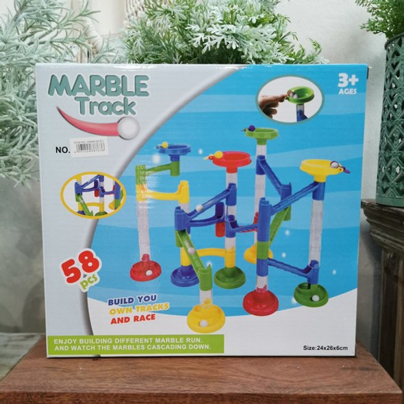 Marble Building Track with 15 Balls