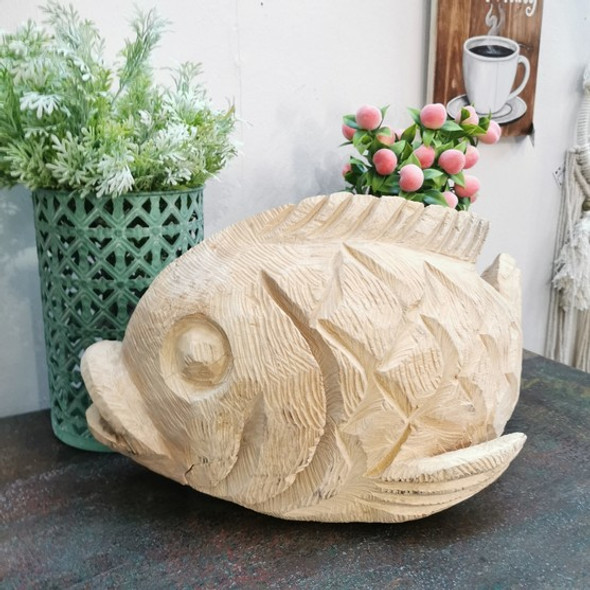 Wooden Carved Fish Design Nr 2 - 50cm