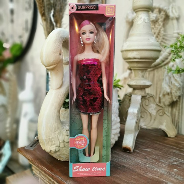 Fashion Doll With Pink Sequine Dress
