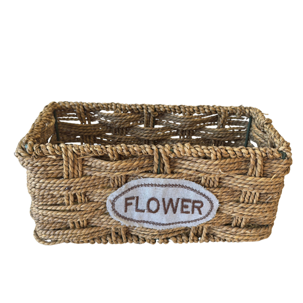 Flower Basket Thick Weave 26cm