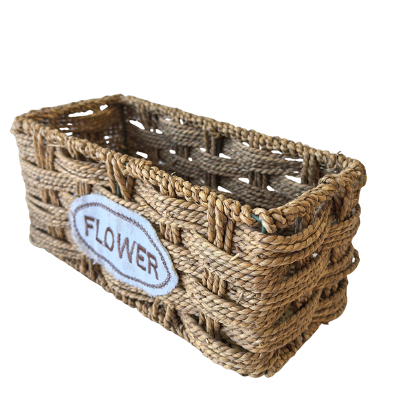 Flower Basket Thick Weave 26cm