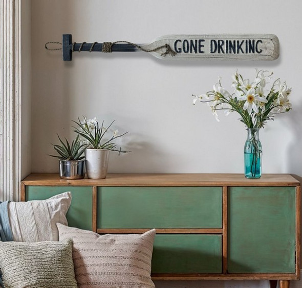 Gone Drinking Paddle On Wood - 1m Gone Drinking Paddle On Wood - 1m