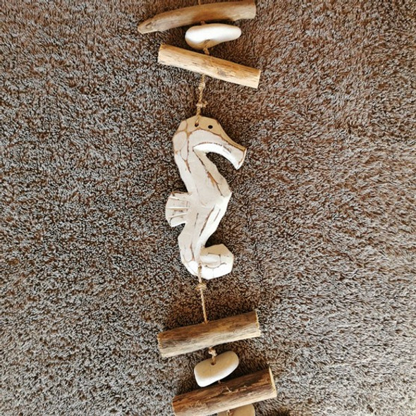 Driftwood String With 3 x White Seahorses - 1m
