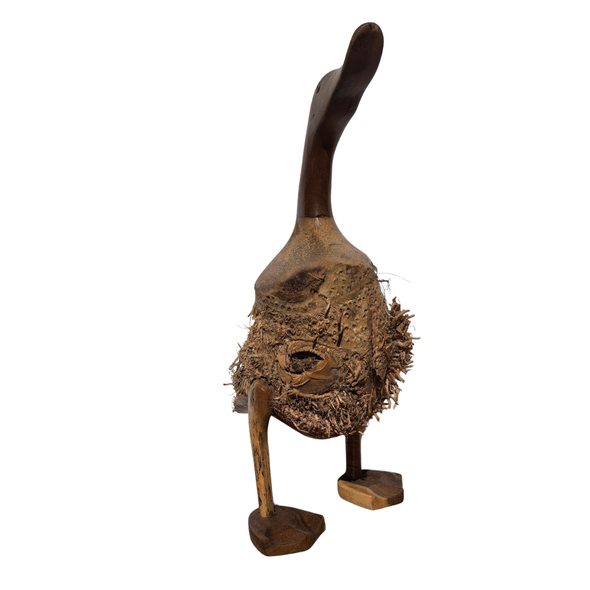 Hand Carved Medium Bamboo Root Duck Nr 1