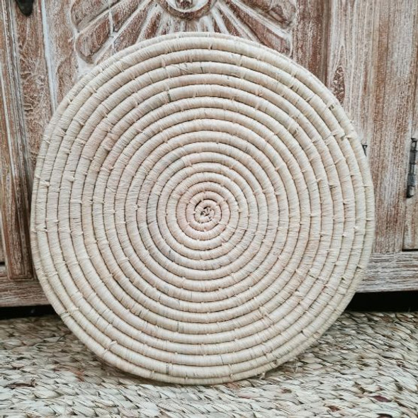 Woven Placemat Beige 34cm & set of 6