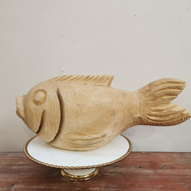 Wooden Carved Fish Design Nr 1 -  50cm