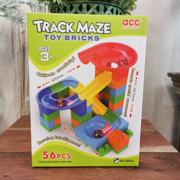 Track Maze Toy Bricks - 56 Pieces