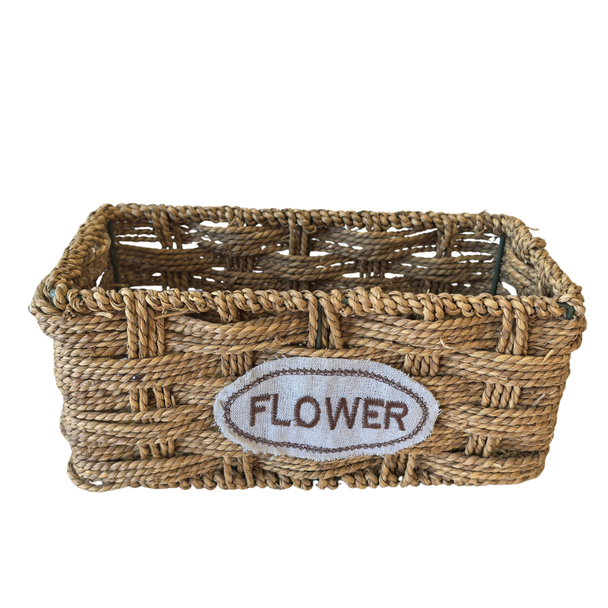 Flower Basket Thick Weave 26cm