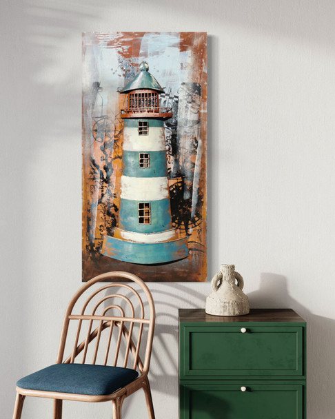 3D Metal Art Lighthouse